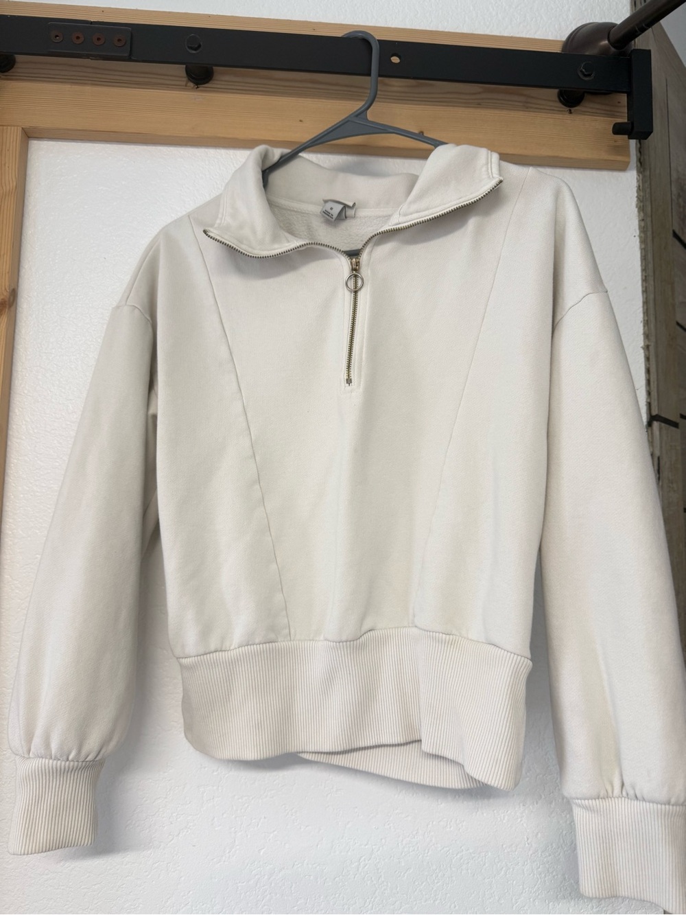 a new day Cream Half-Zip Pullover Sweatshirt